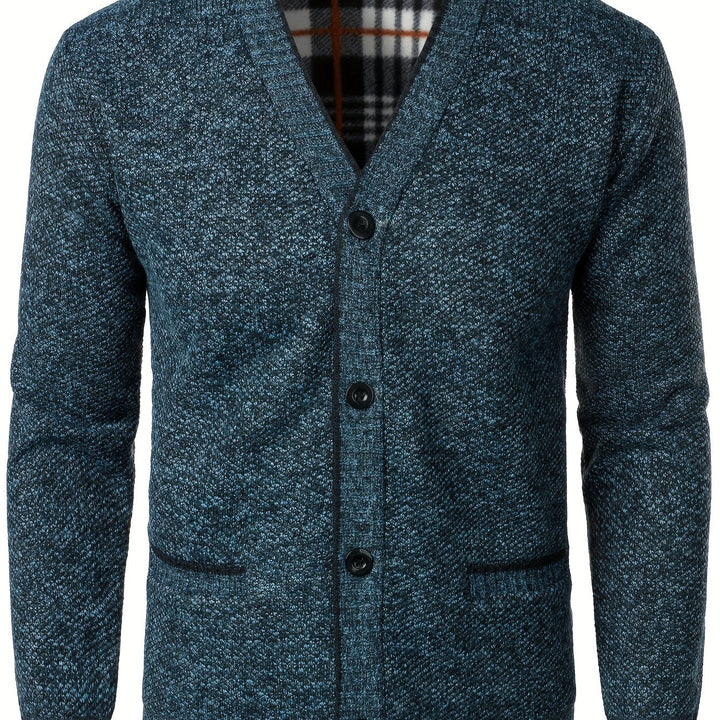 Men's Knitted Cardigan with Buttons