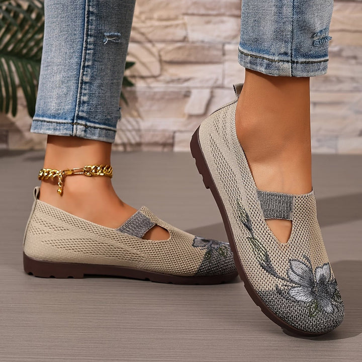 Xara | Floral Slip-On Flats