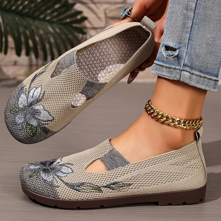 Xara | Floral Slip-On Flats