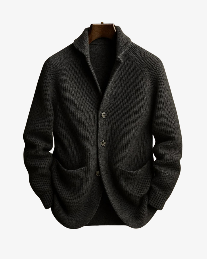 Jameson | Men's Tailored Button-Front Knit Cardigan