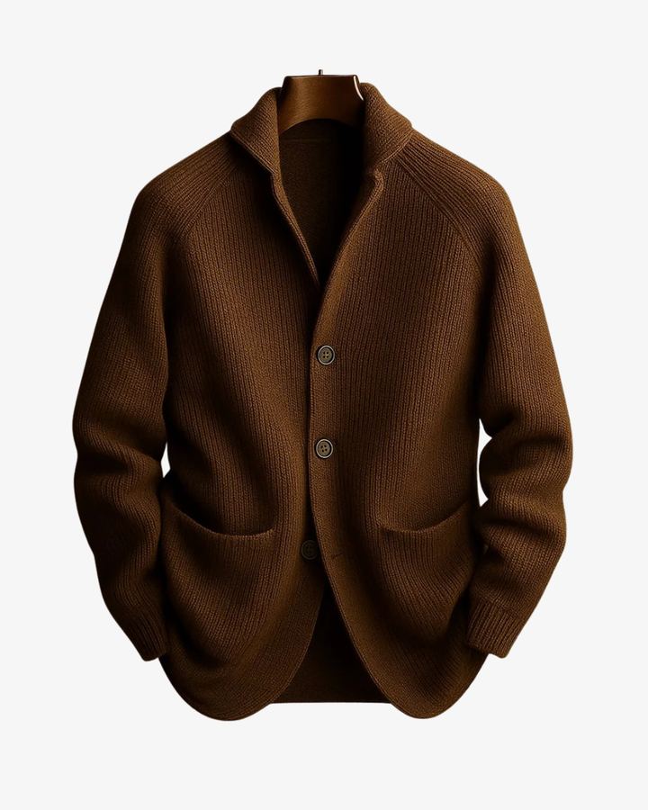 Jameson | Men's Tailored Button-Front Knit Cardigan