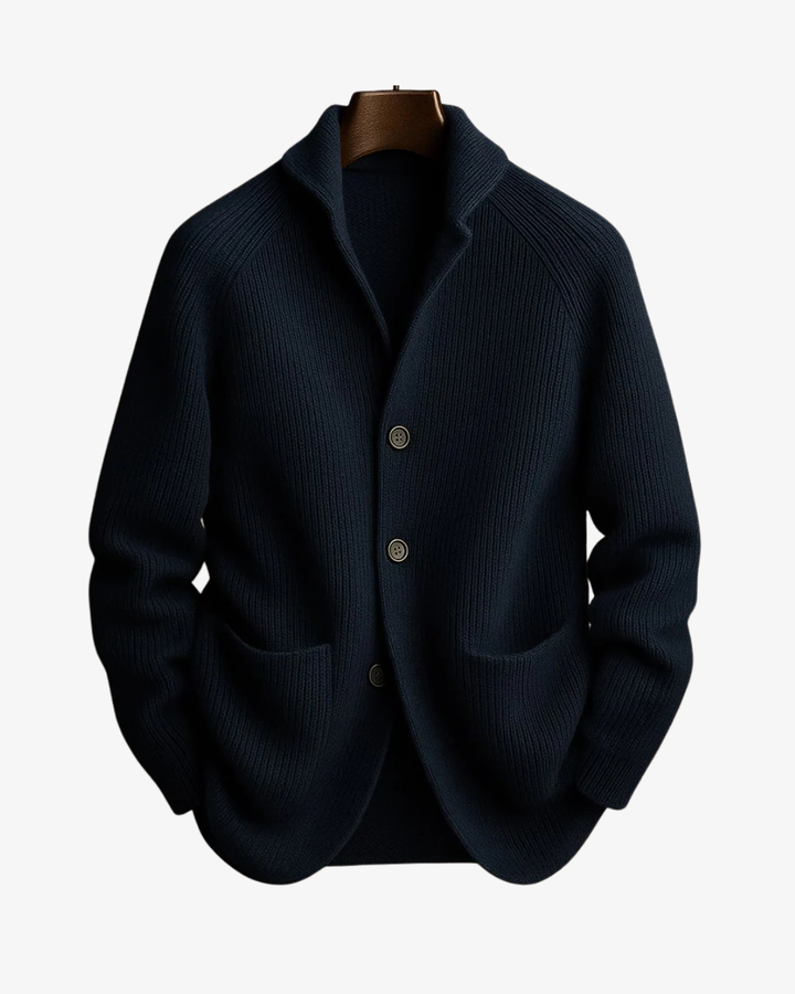 Jameson | Men's Tailored Button-Front Knit Cardigan