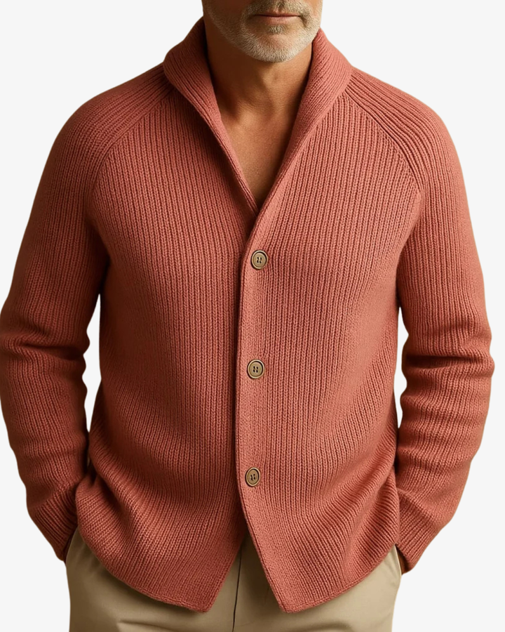 Jameson | Men's Tailored Button-Front Knit Cardigan