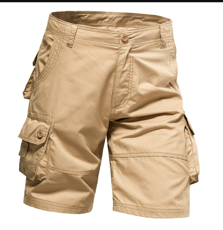 GolfThing High Quality Cotton Outdoor Cargo Shorts - Grey