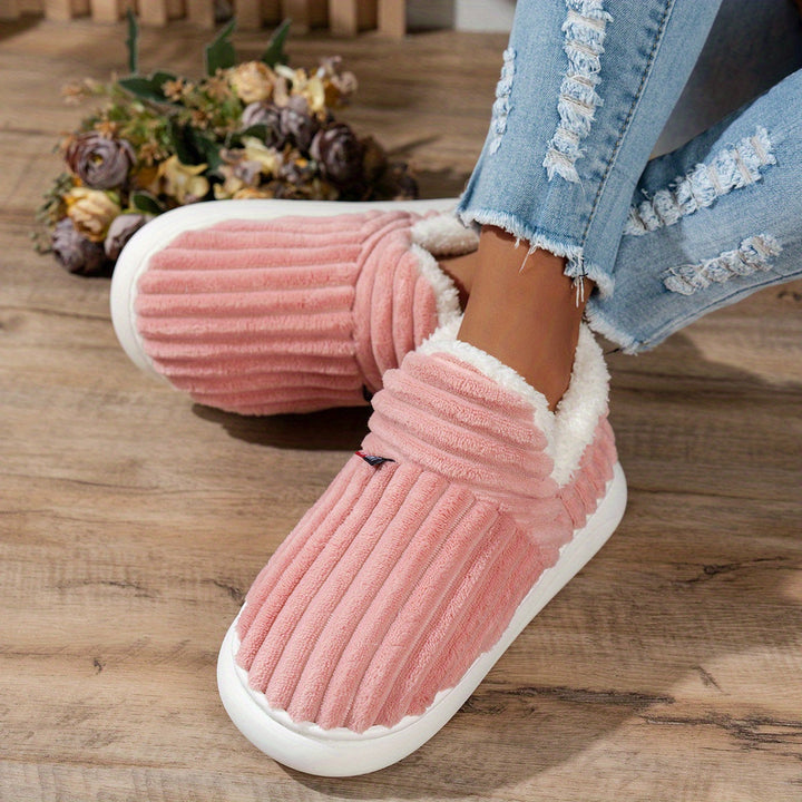 The CozyStep plush slippers