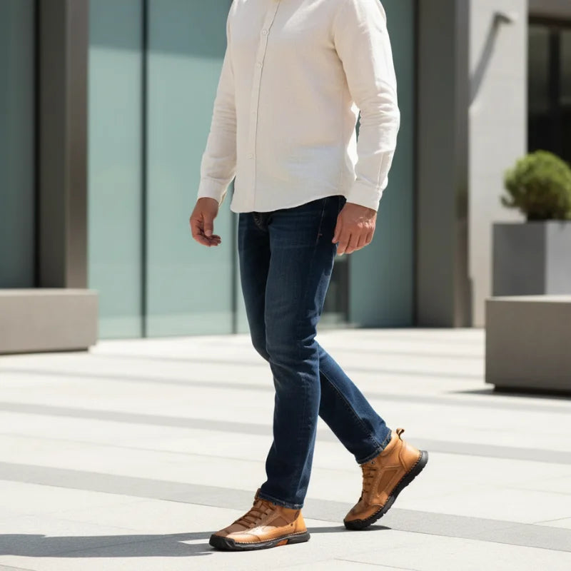 Salkin | Rugged Leather Shoes with Everyday Support