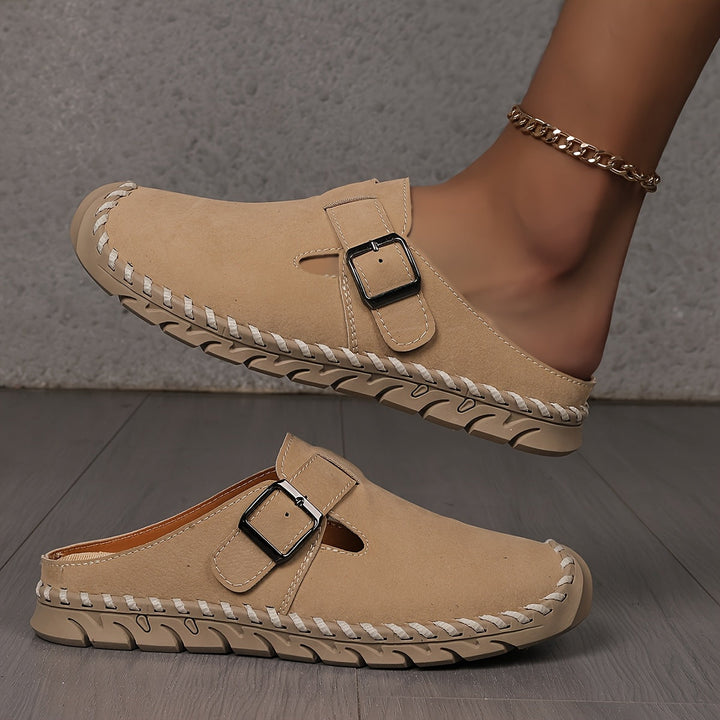 Marly - Comfort Slip-On Sandal with Buckle