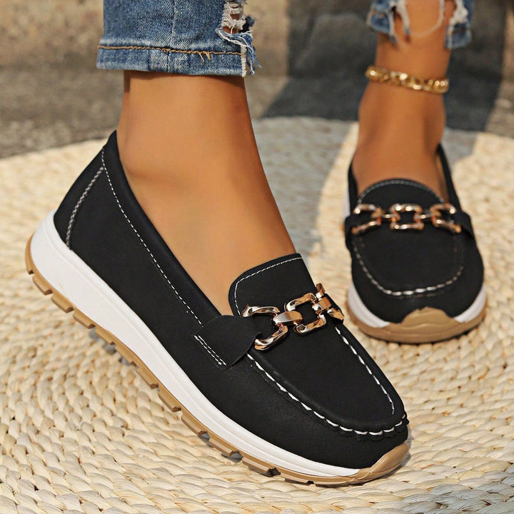 Ella | Orthopaedic Flat Buckle Loafers