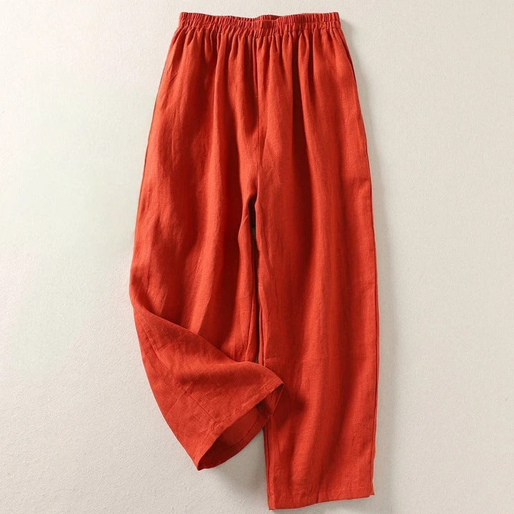 Amalia™ — Fluid Cotton and Linen Trousers