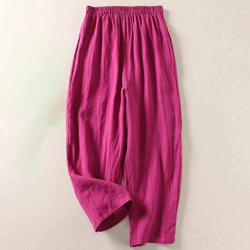 Amalia™ — Fluid Cotton and Linen Trousers