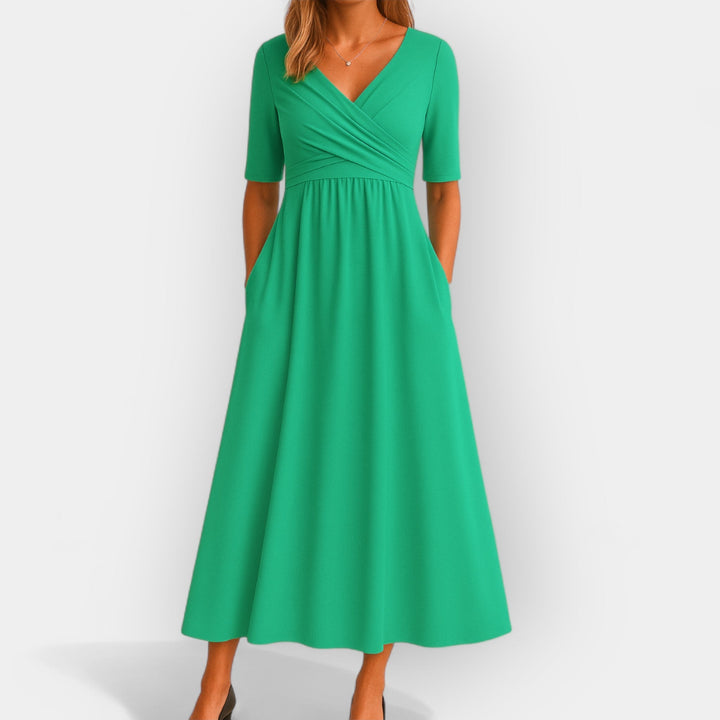 Katarina – Wrap Dress with Short Sleeves