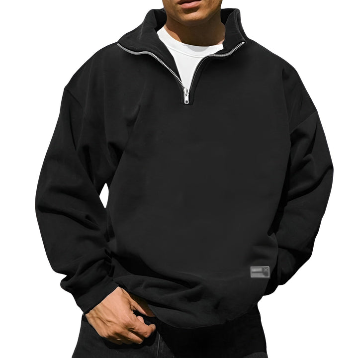 Liam - Fleece Sweater with Stand Collar