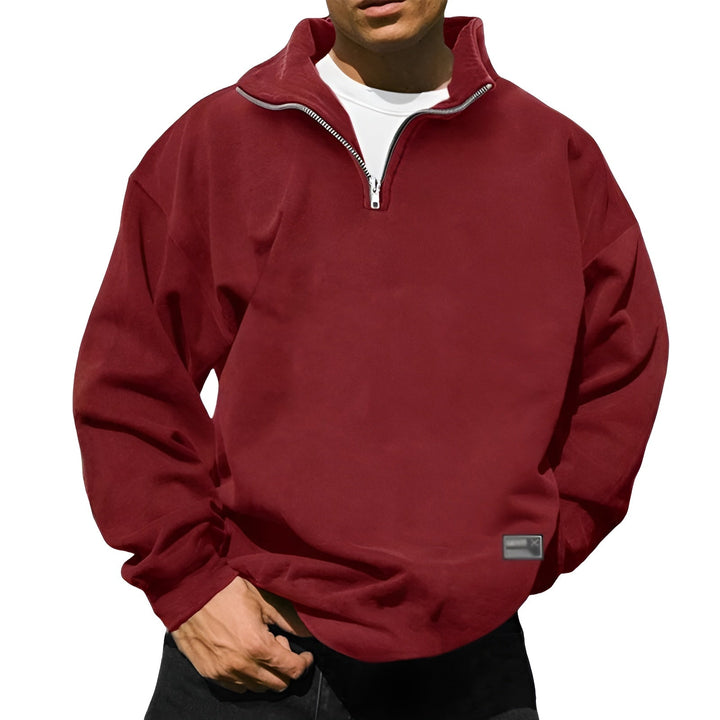 Liam - Fleece Sweater with Stand Collar