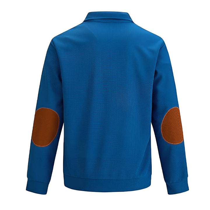 Noah - Outdoor Waffle Sweater with Stand Collar