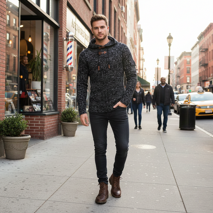 Oliver - Slim Fit Knit Hoodie