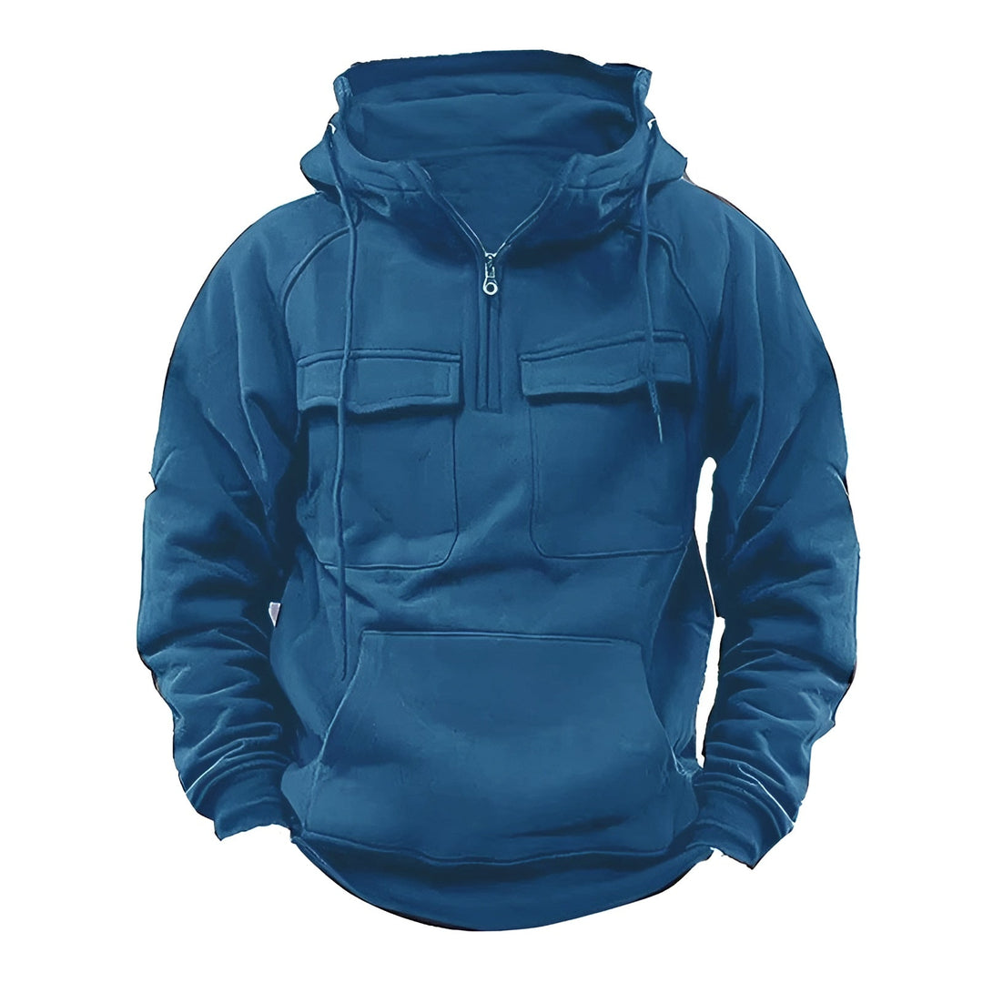 James - Vintage Hoodie with Multi-Pocket & Extra Warmth