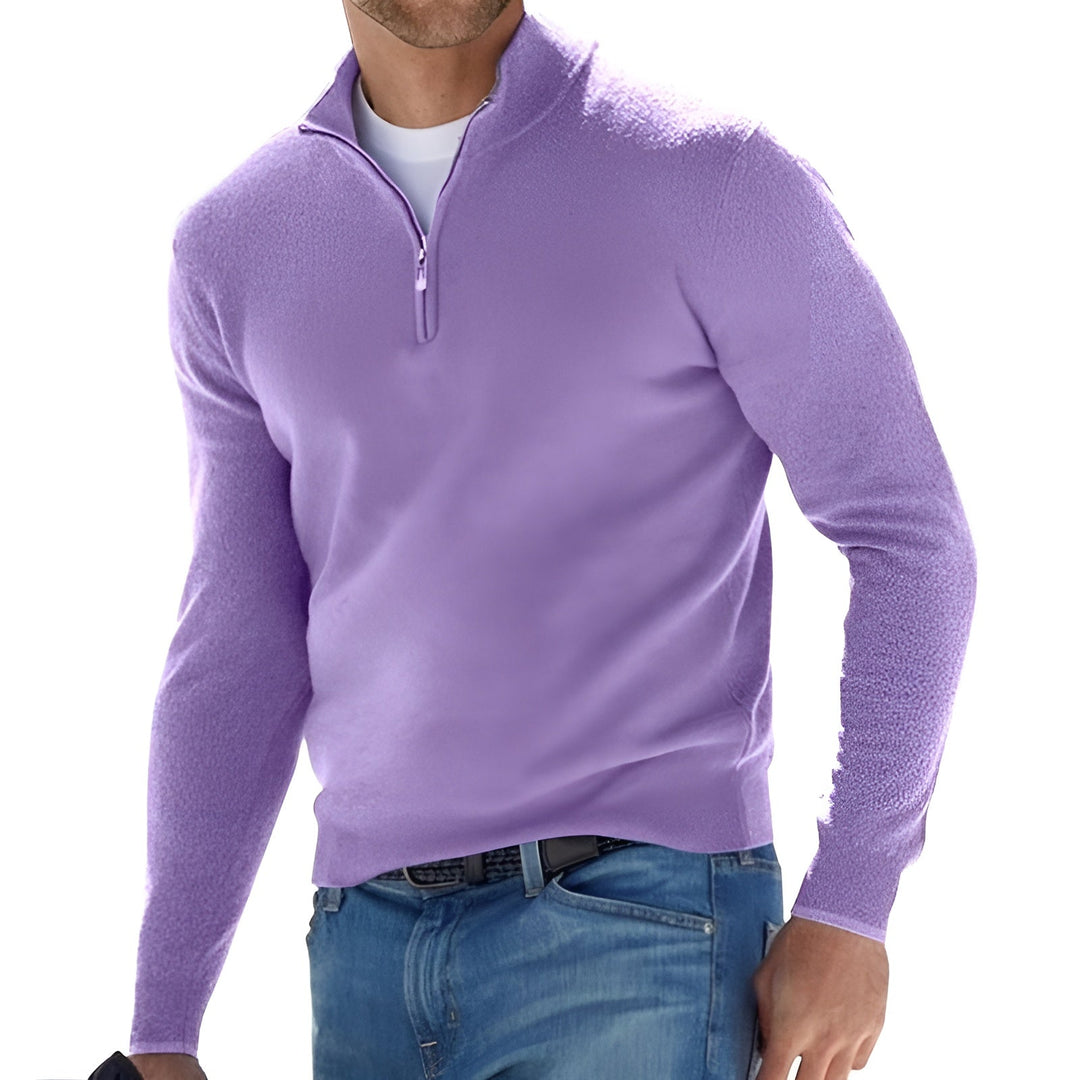 Lucas - Stylish Half-Zip Pullover Sweater