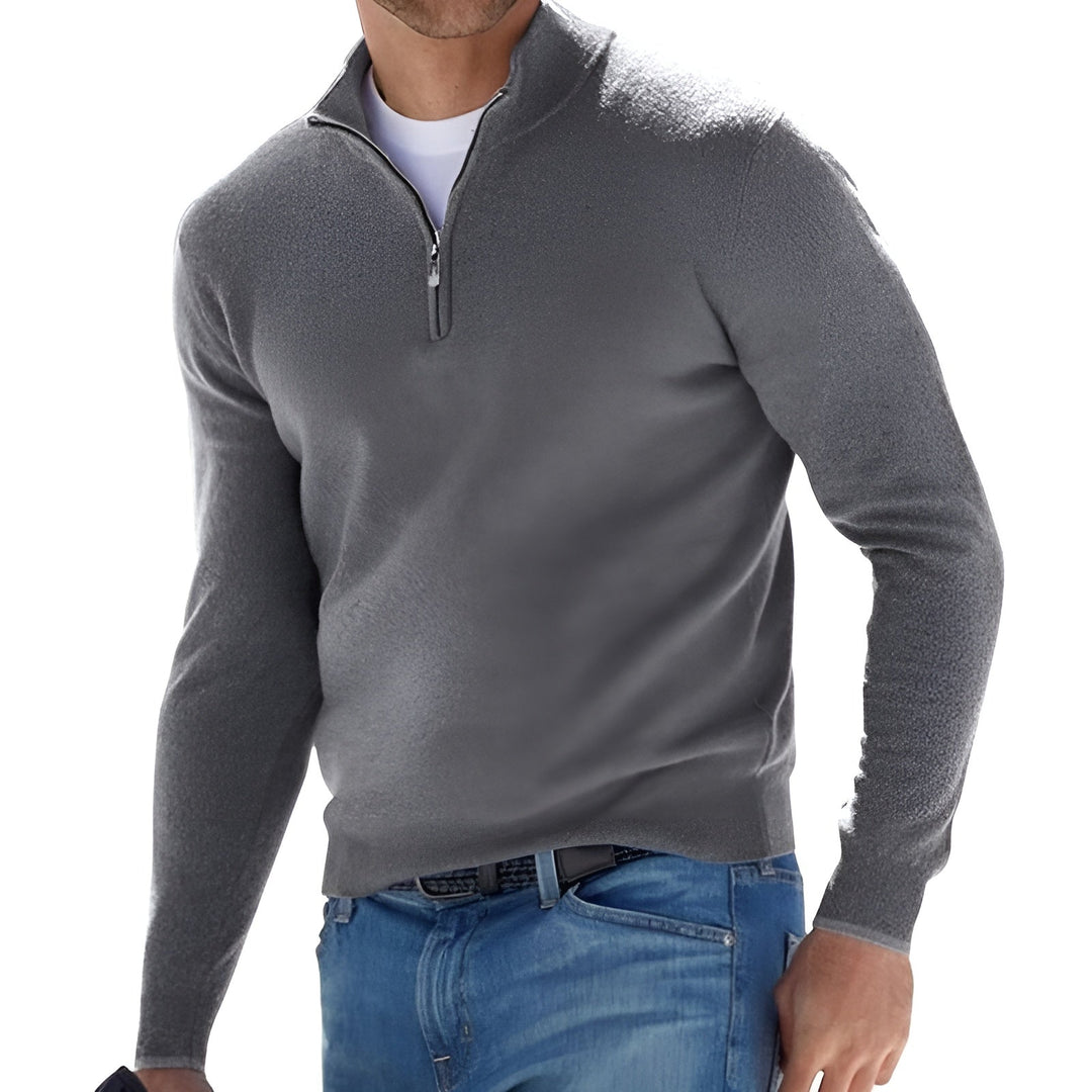 Lucas - Stylish Half-Zip Pullover Sweater