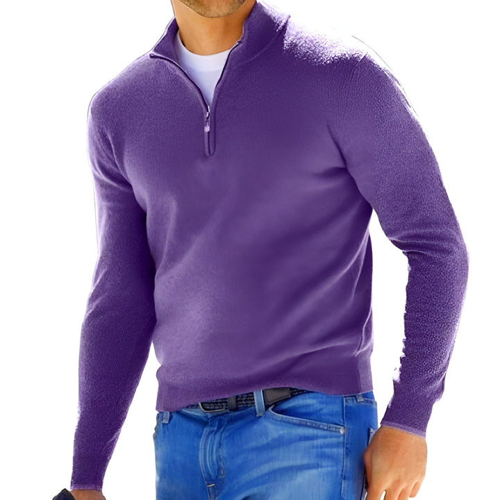 Lucas - Stylish Half-Zip Pullover Sweater