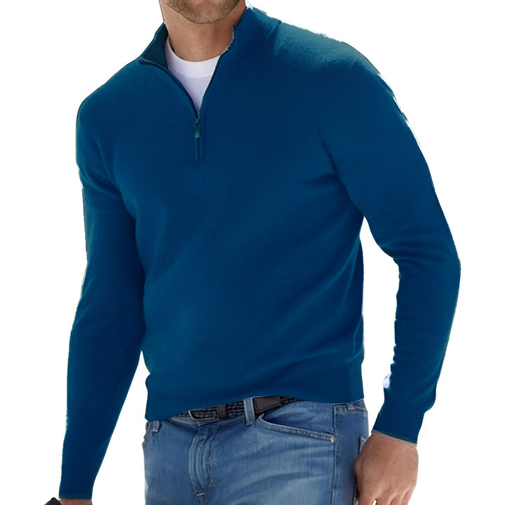 Lucas - Stylish Half-Zip Pullover Sweater