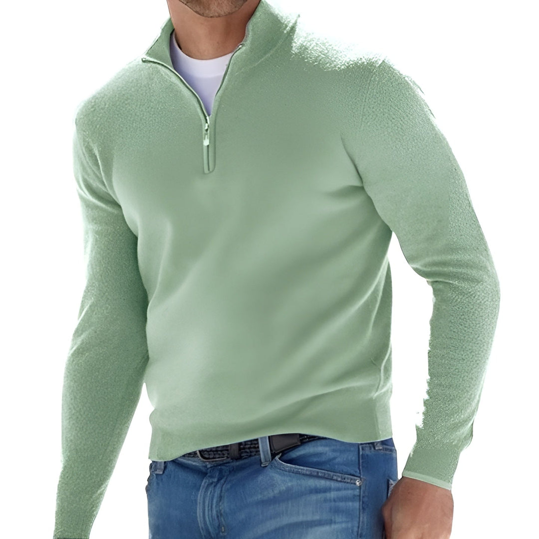 Lucas - Stylish Half-Zip Pullover Sweater