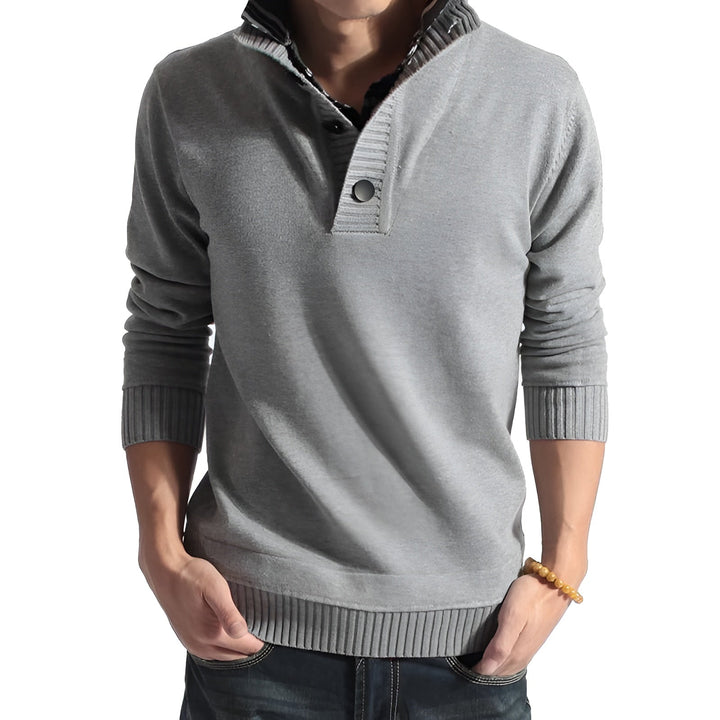 William - Comfortable Stand Collar Pullover