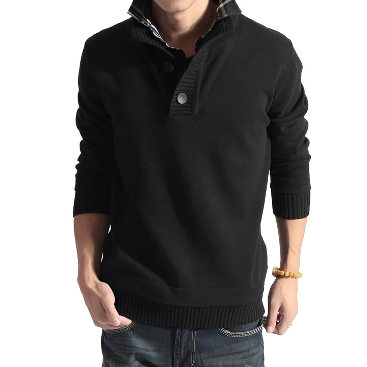 William - Comfortable Stand Collar Pullover