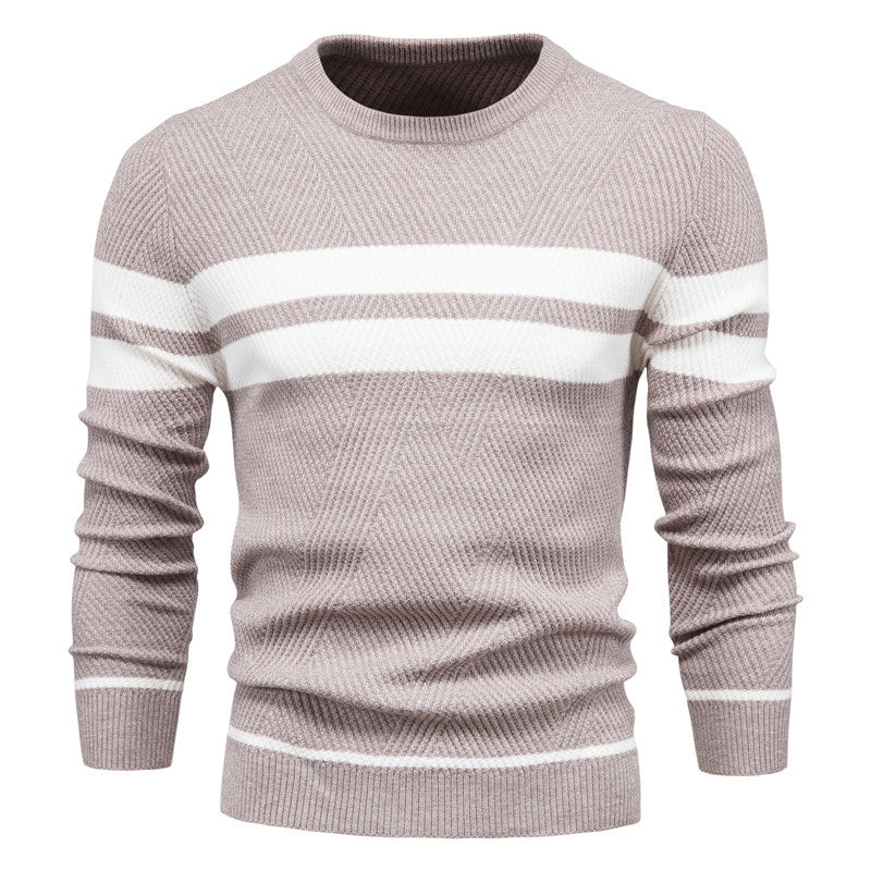 Modern Men's Jumper with Stripe Design