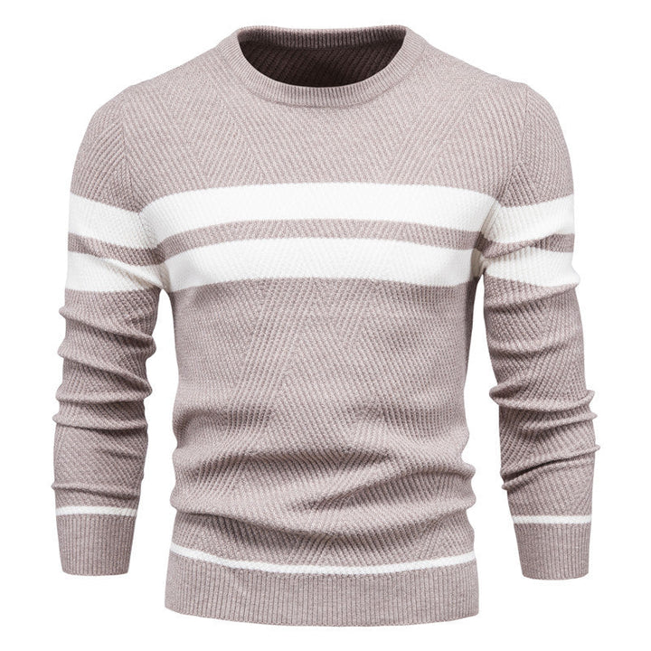 Modern Men's Jumper with Stripe Design
