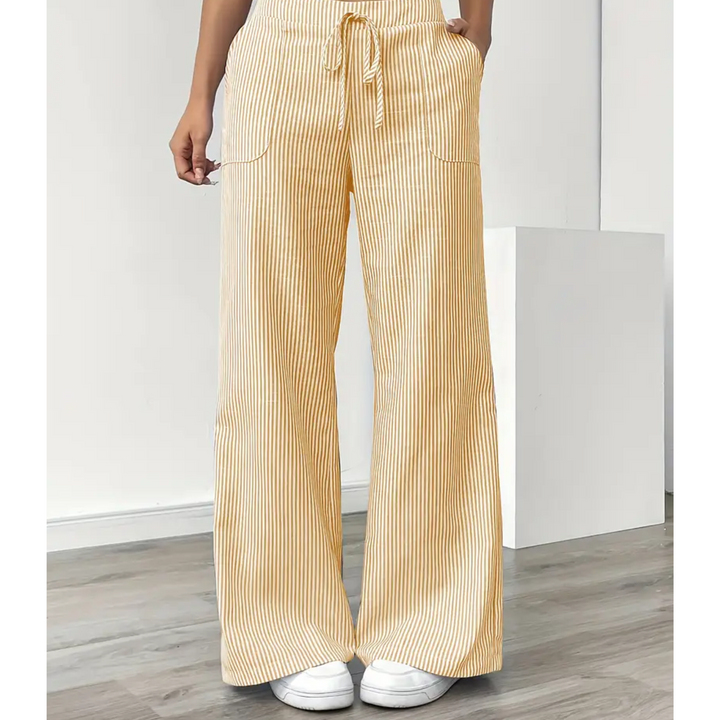Amber™ | Striped Trousers With Pockets