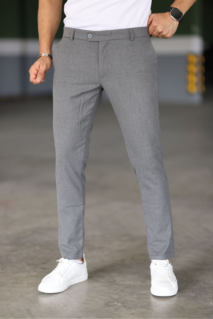 Maxim | Chino's Slim Fit Grey Trousers