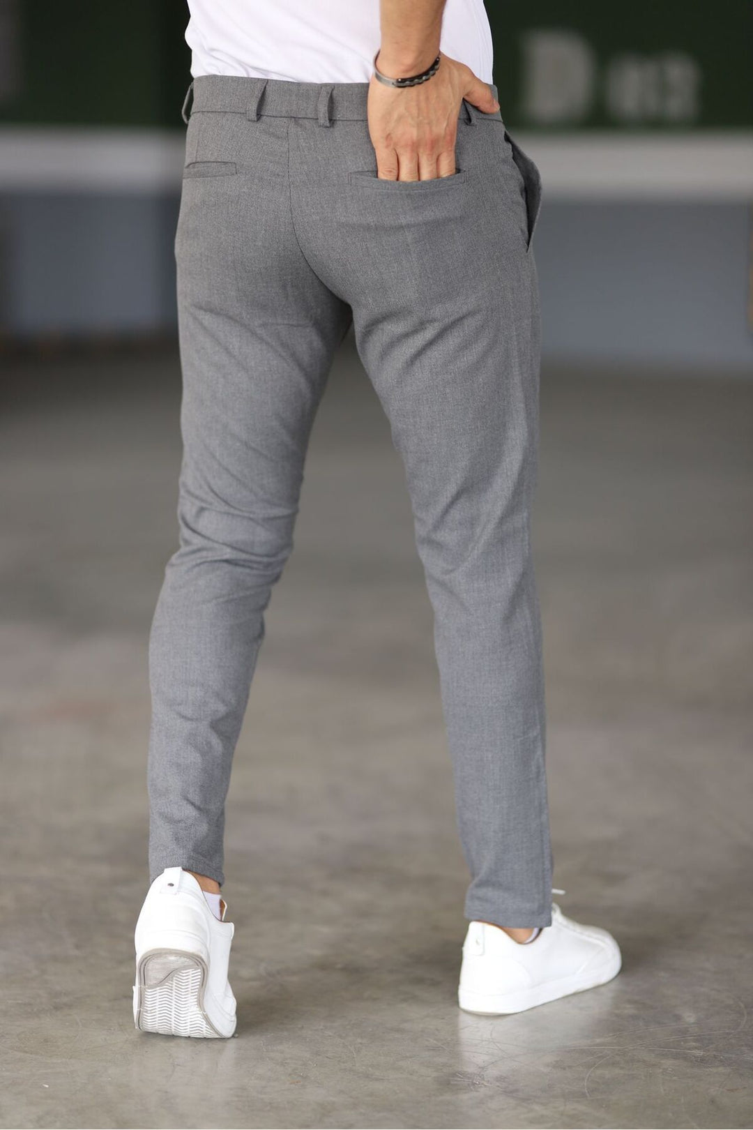 Maxim | Chino's Slim Fit Grey Trousers