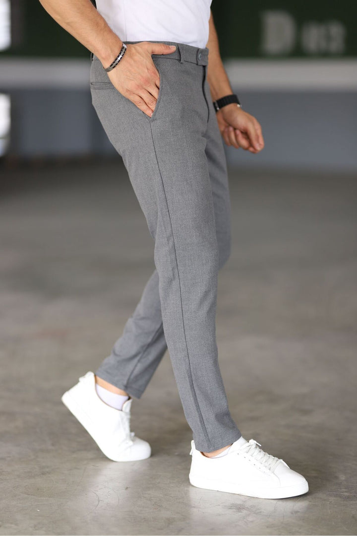 Maxim | Chino's Slim Fit Grey Trousers