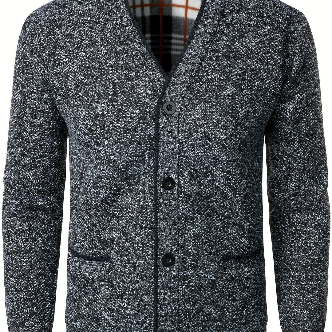 Men's Knitted Cardigan with Buttons