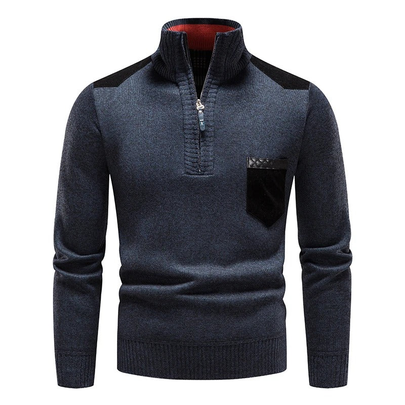 Tom Hollinger | Classic knitting sweater with zip
