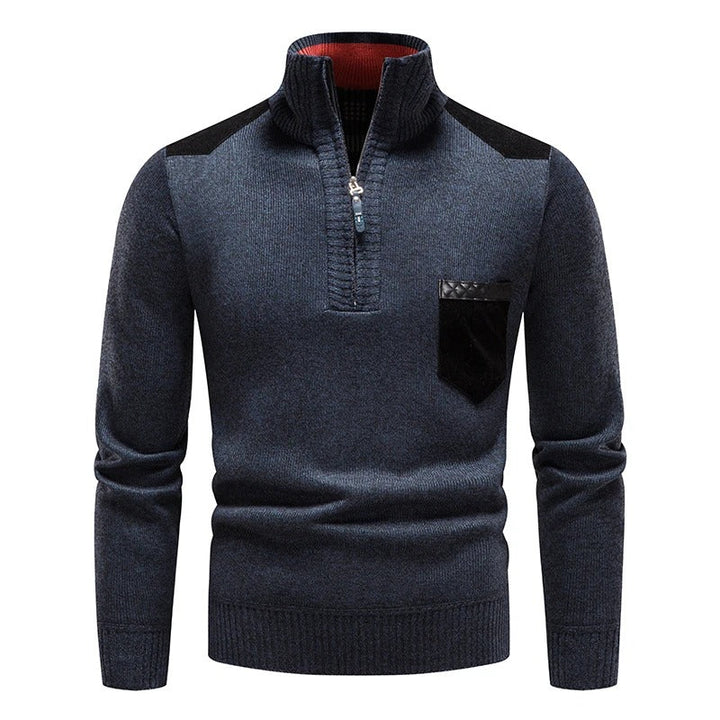 Tom Hollinger | Classic knitting sweater with zip