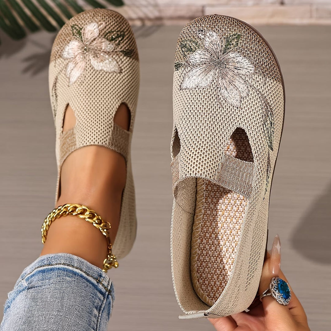 Xara | Floral Slip-On Flats
