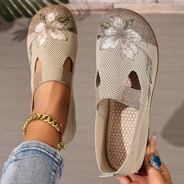 Xara | Floral Slip-On Flats