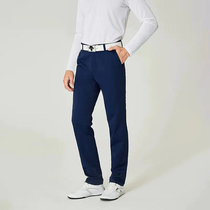 GolfThing Slim Fit Golf Trousers- Breathable Quick-Dry - Black
