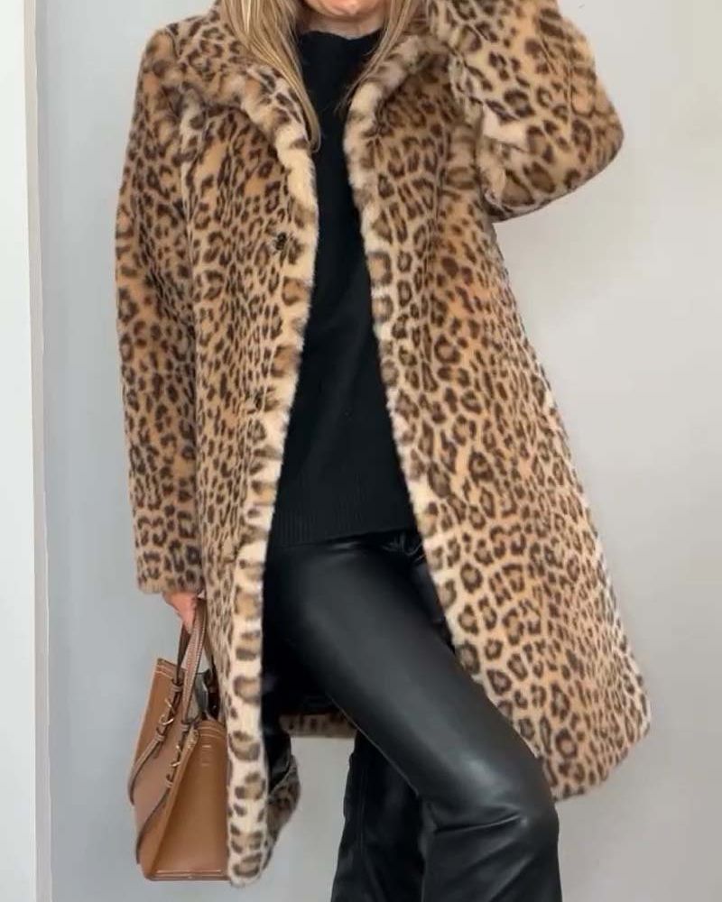 BIANCA | Long Leopard Coat