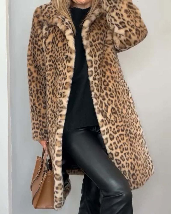 BIANCA | Long Leopard Coat