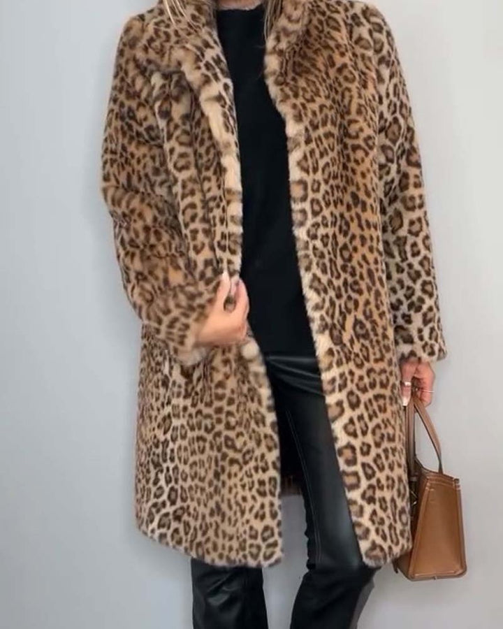 BIANCA | Long Leopard Coat