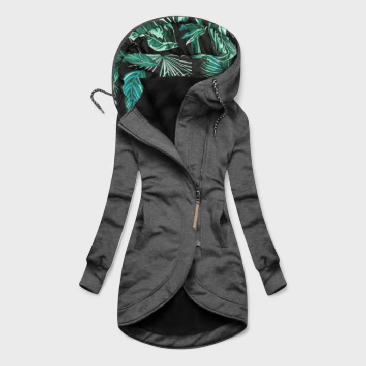 Eleonora™ – Asymmetric Zip Winter Coat