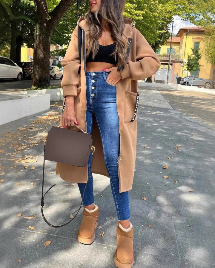 Marina - Long hooded sweatshirt