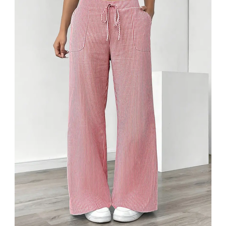 Amber™ | Striped Trousers With Pockets