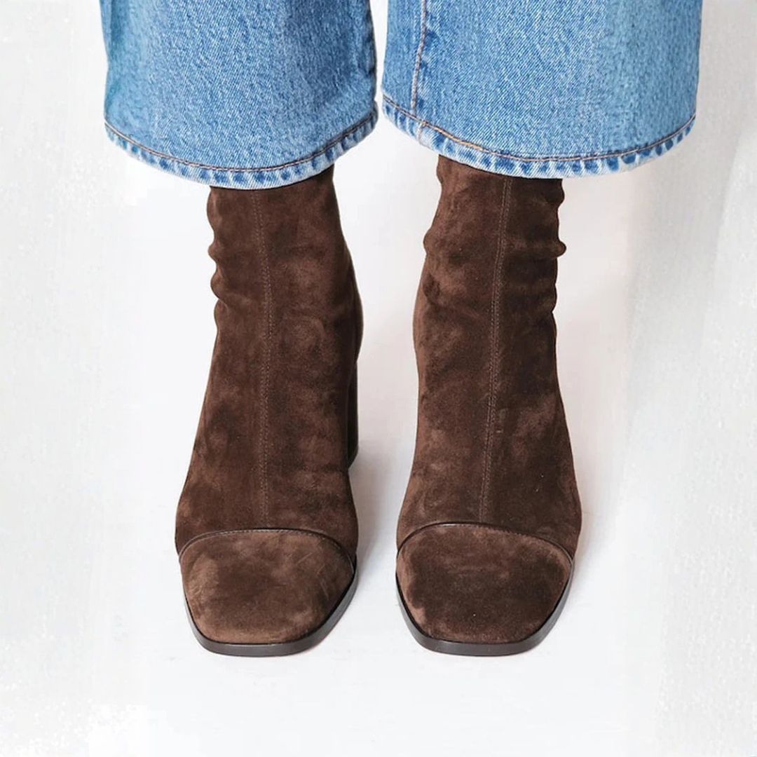 Isaline | Elegant Ankle Boots with Square Heels