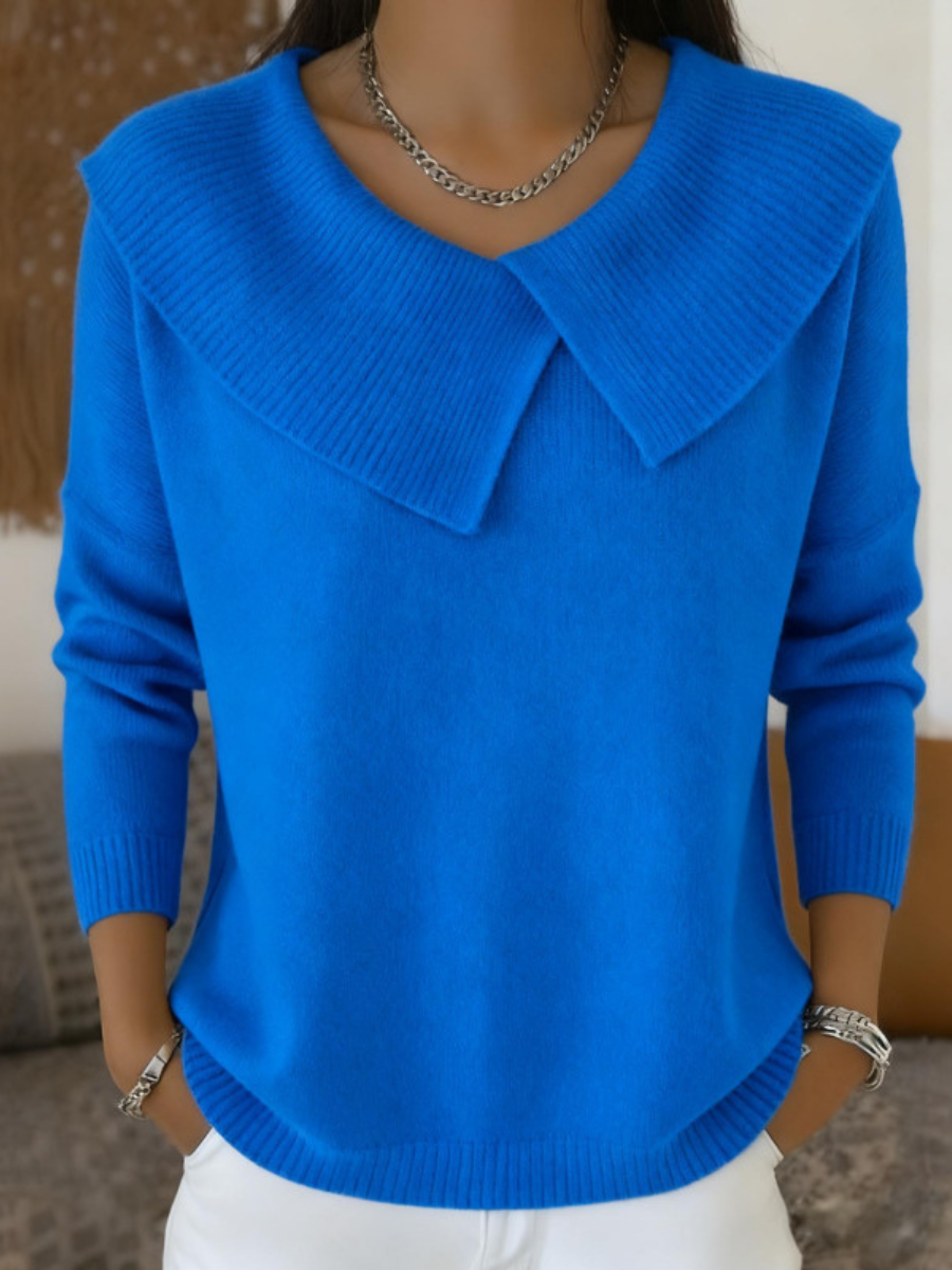 Lucia | Warm Jumper with Soft Collar