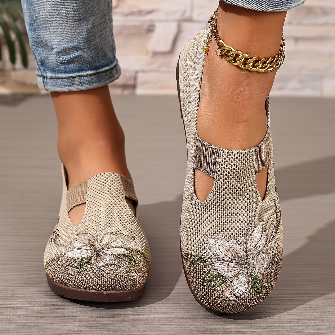 Xara | Floral Slip-On Flats