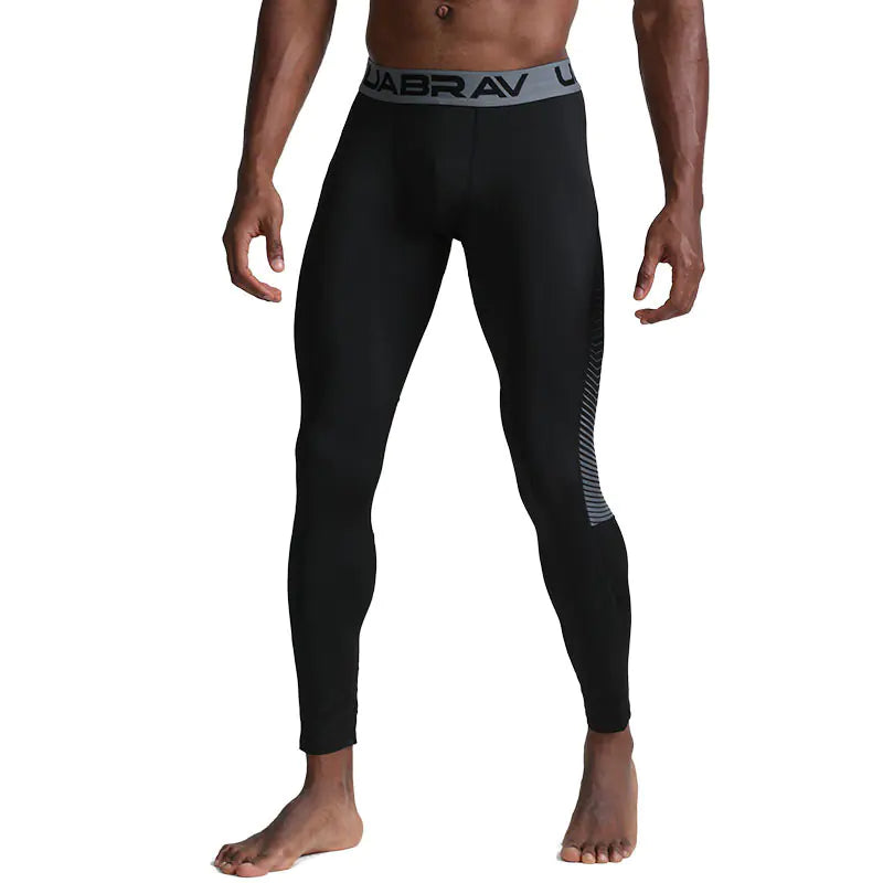 GolfThing Performance Compression Sports Leggings - Reduce Muscle Fatigue Black