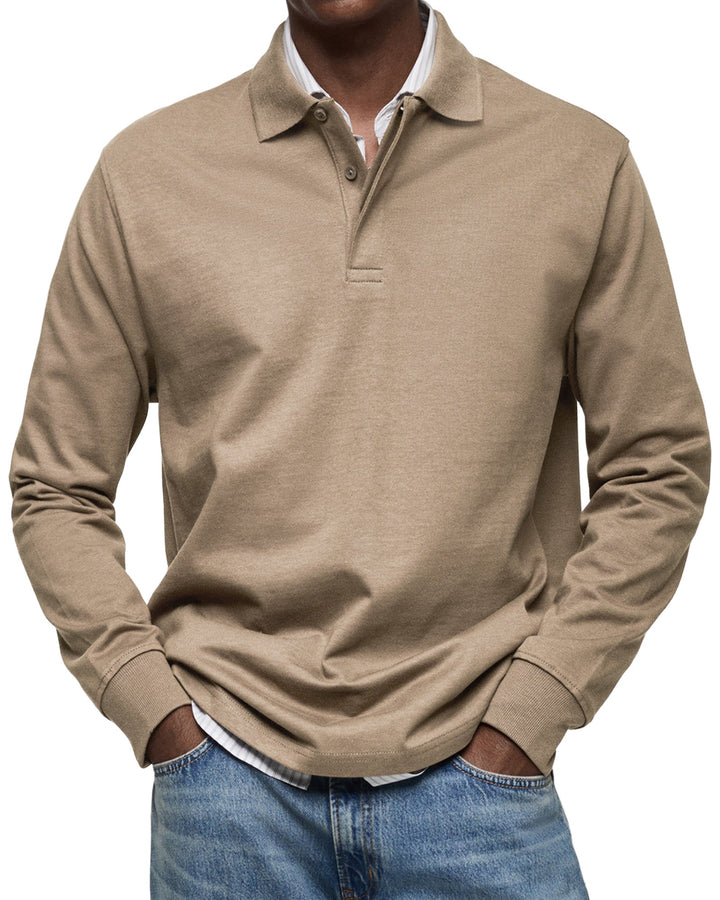 LAURENT MONACO | LUXURY LONG-SLEEVED POLO